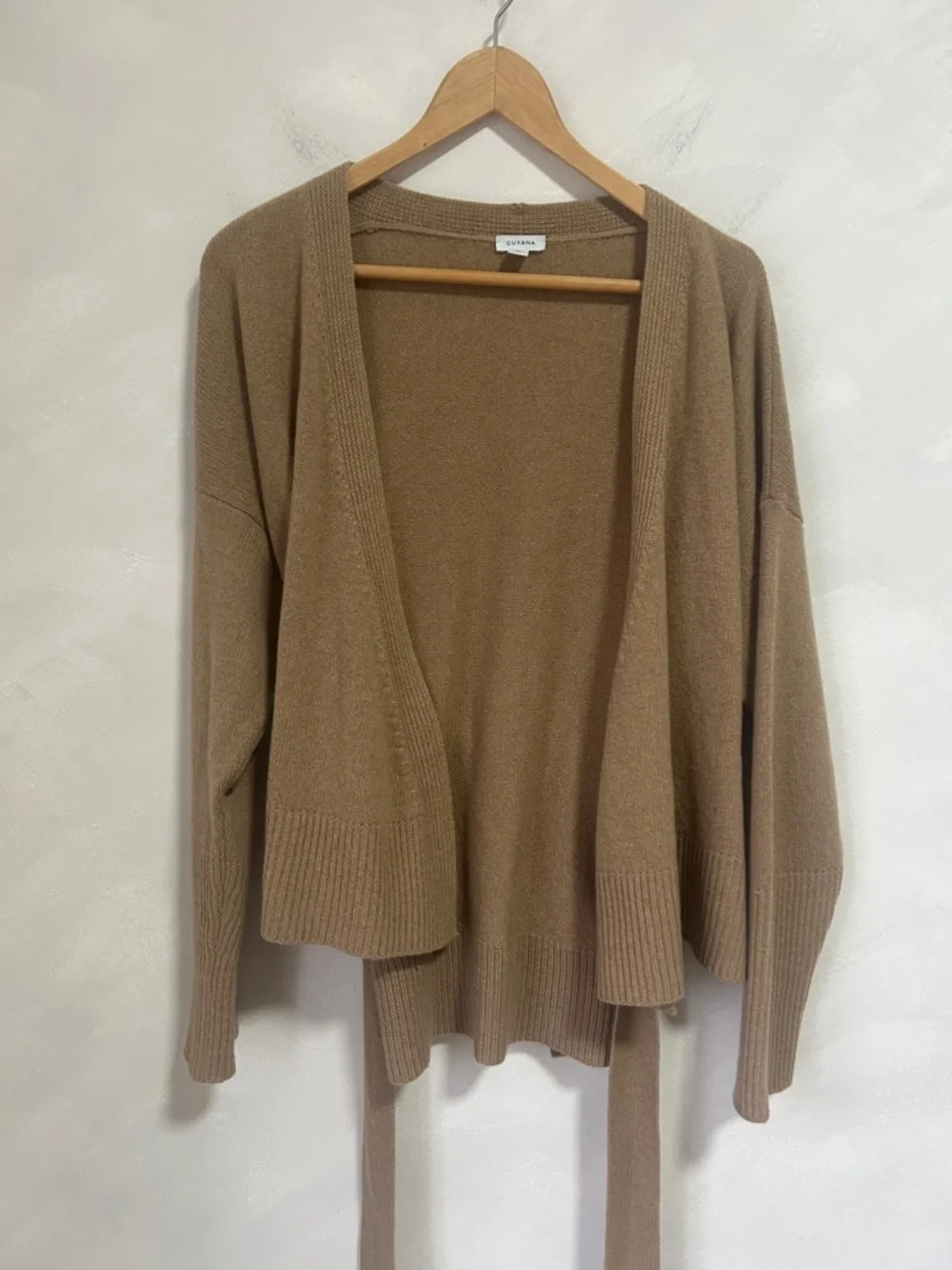 Cuyana Cashmere Wrap Sweater Cardigan | Size Small | Made in Italy - Picture 3 of 9